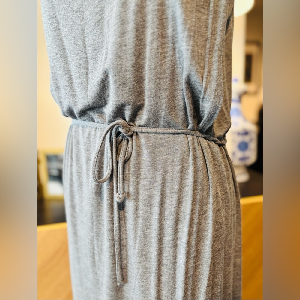 JOE FRESH Gray Sleeveless Maxi Dress sz Large - Picture 6 of 11